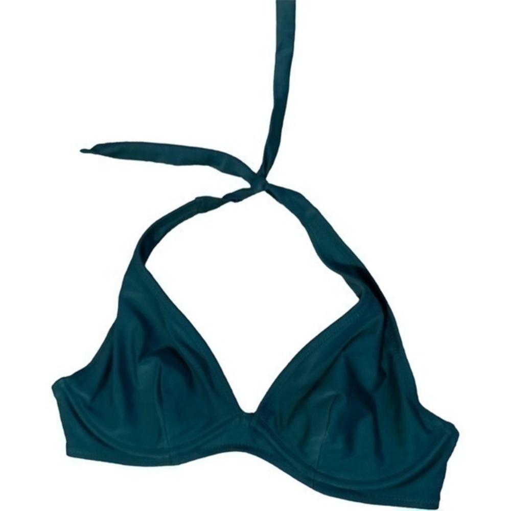 Old Navy size, small, bikini, top forest green with underwire, ties behind neck
